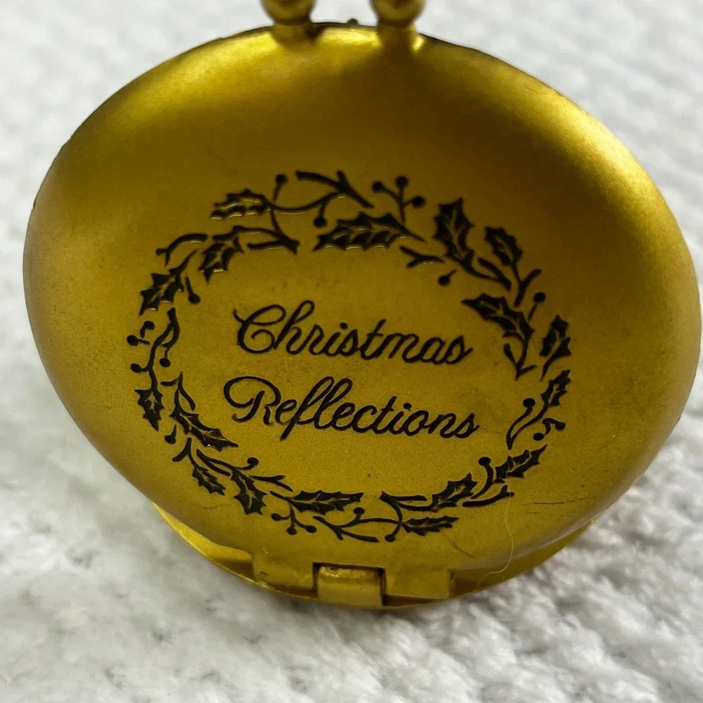 Hallmark Keepsake Ornament Compact Skater Christmas Reflections Dated 1998‎